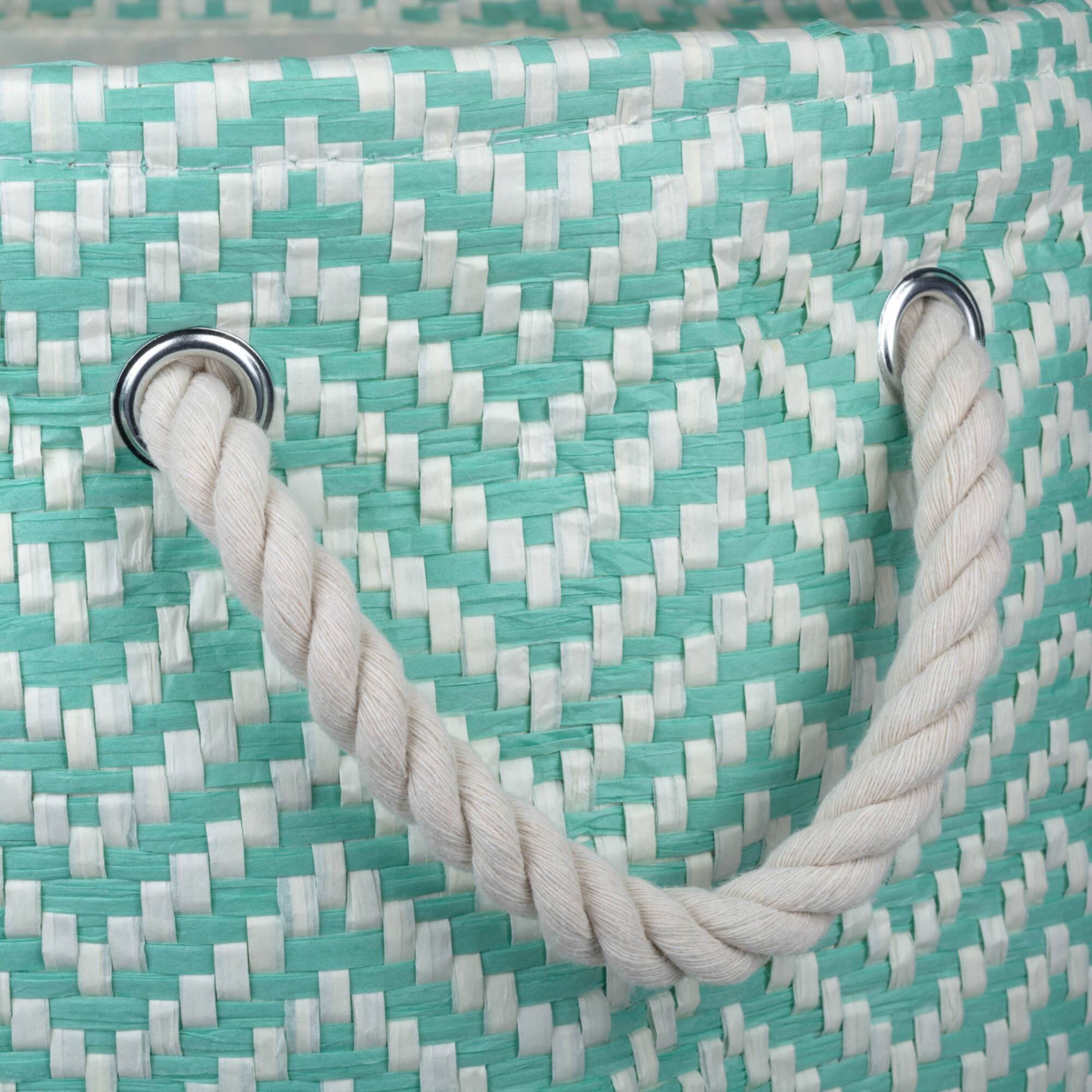 DII® 20" Chevron Print Woven Paper Storage Bin